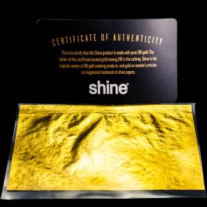 shine 24k gold king size rolling paper echtgold drehpapier