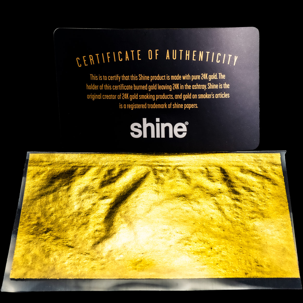 shine 24k gold king size rolling paper echtgold drehpapier