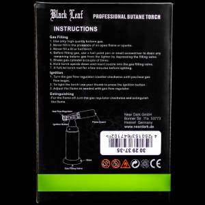 produkt 0439 black leaf proffessional butane torch gasbrenner double blue flame