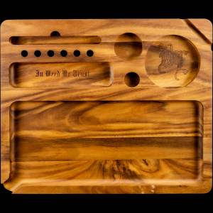 produkt 0521 black leaf rolling tray holz rolltablett echtholz massiv gross