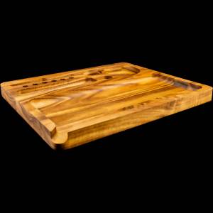 produkt 0522 black leaf rolling tray holz rolltablett echtholz massiv gross