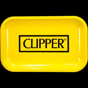 produkt 0583 fire flow metal rolling tray clipper yellow metallic