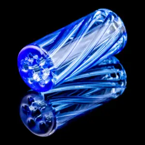 bavarian botanicals premium glastip "doink kini" 13 x 30 mm königsblau