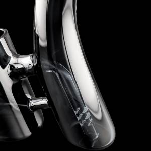 bubbler/wasserfilter aus borosilikatglas passend für puffco proxy schwarz/grau (smoked)