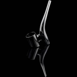 bubbler/wasserfilter aus borosilikatglas passend für puffco proxy schwarz/grau (smoked)