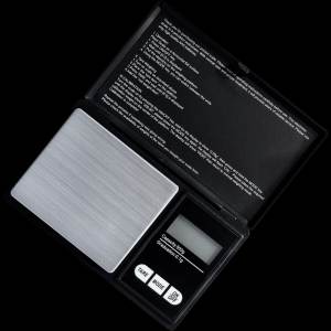 digitalwaage/digitale taschenwaage bis 500 g (0,1 g) schwarz