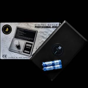 digitalwaage/digitale taschenwaage bis 500 g (0,1 g) schwarz