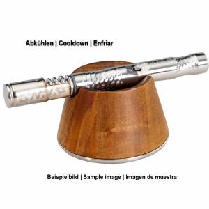 ständer für handvaporizer (z. b. dynavap) aus holz/metall mit magnet