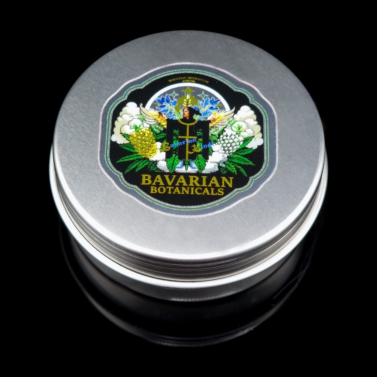 bavarian botanicals premium glastip "apfelstrudel" 13 mm gold/weiß/transparent