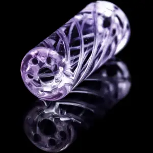 produkt 899 bavarian botanicals premium glastip doink who glasfilter 12mm lila flieder violett transparent glass tip