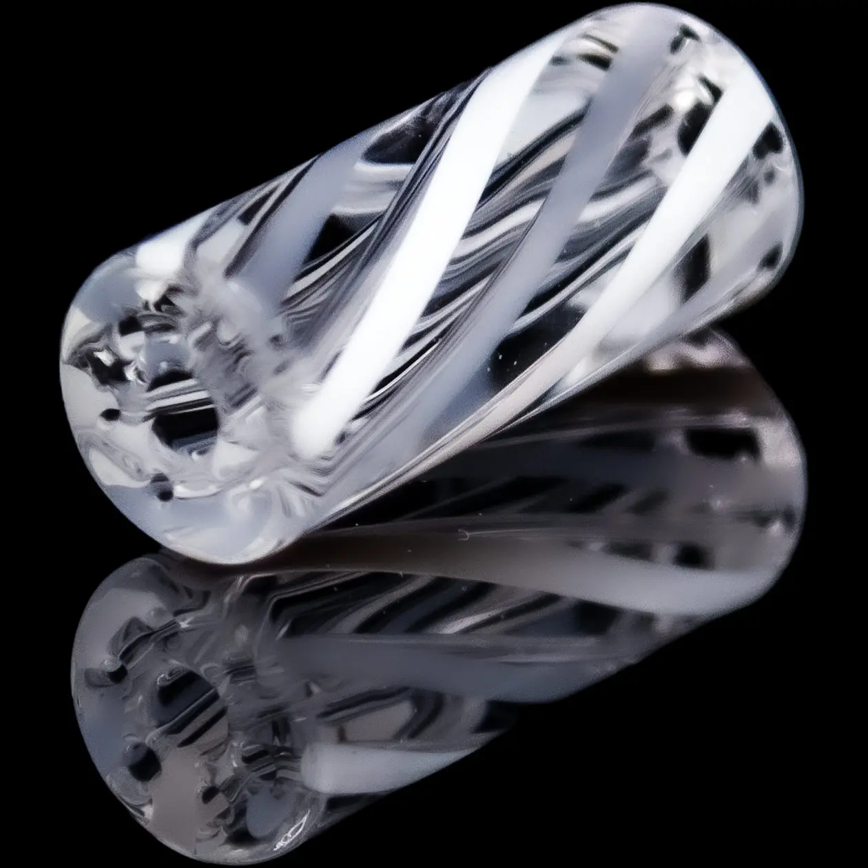 produkt 919 bavarian botanicals premium glastip bayerisch creme glasfilter 12mm klar transparent weiss gestreift glass tip