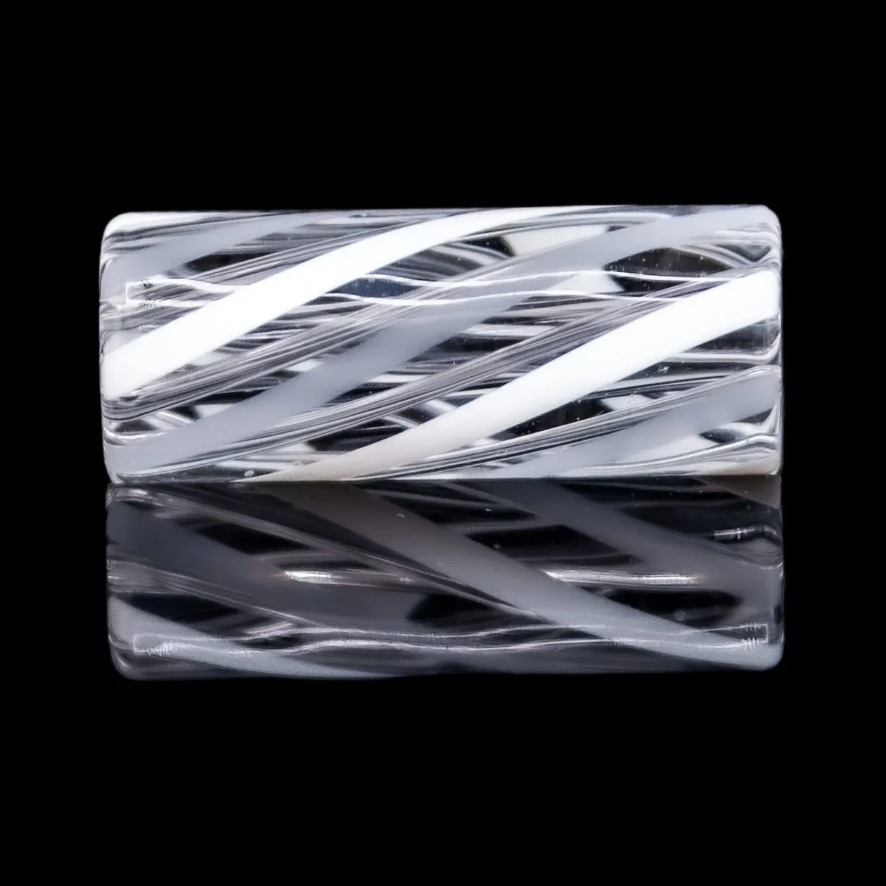 produkt 920 bavarian botanicals premium glastip bayerisch creme glasfilter 12mm klar transparent weiss gestreift glass tip