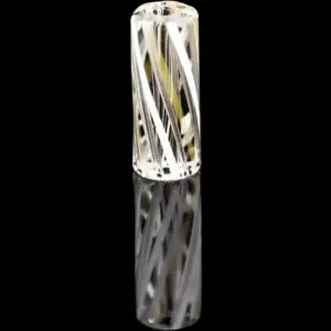 produkt 921 bavarian botanicals premium glastip apfelstrudel glasfilter 12mm klar transparent gelb weiss gestreift glass tip