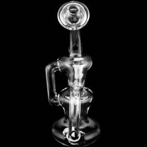 black leaf recycle bubbler (glas rig) 19,5 cm borosilikatglas ns14