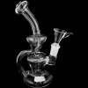 black leaf recycle bubbler (glas rig) 19,5 cm borosilikatglas ns14