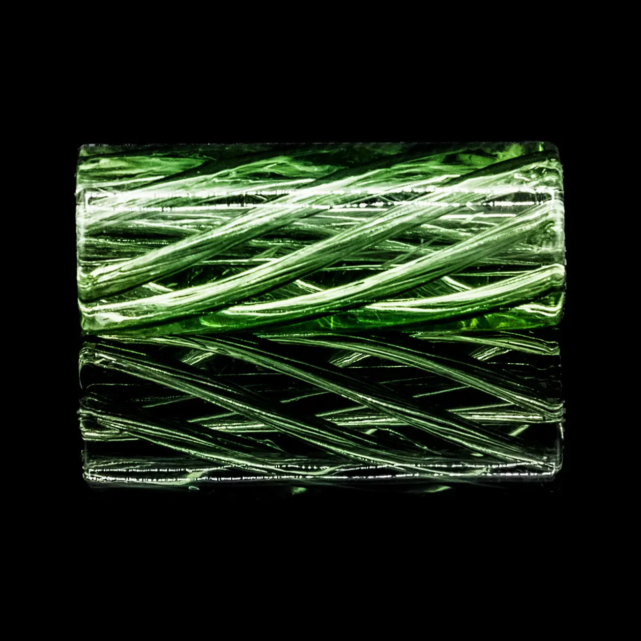 bavarian botanicals premium glastip "aubinger lohe" 12 x 30 mm moosgrün