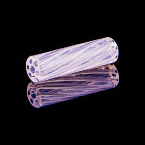 bavarian botanicals premium glastip "linaria vulgaris" ("frauenflachs") 8 mm rosa/milchglas
