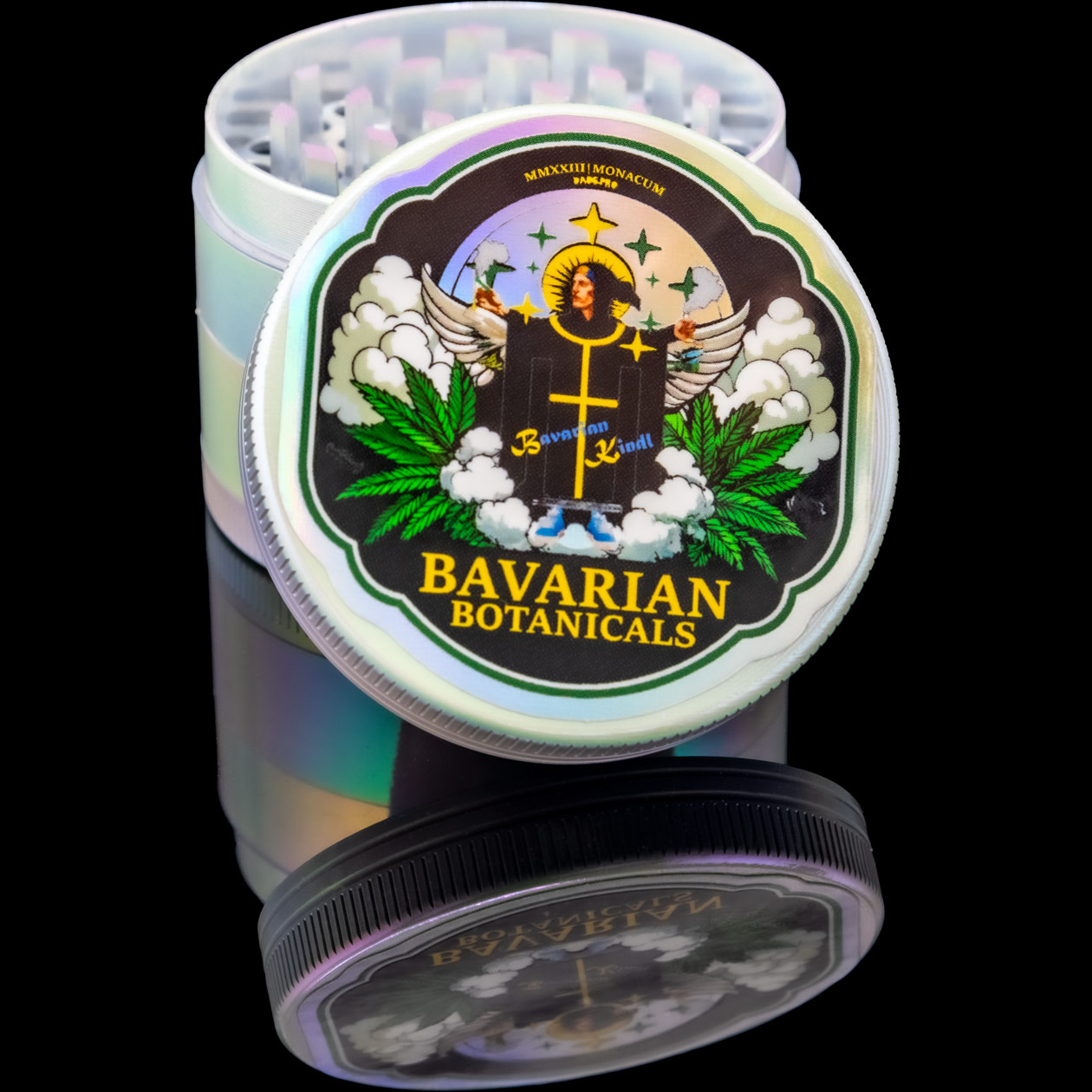 bavarian botanicals grinder basic small 5 tlg. Ø 40 mm aluminium black