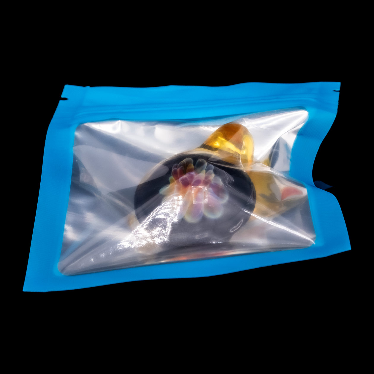 mucglass pendant amber glaskunst anhänger massiv (handmade in munich)