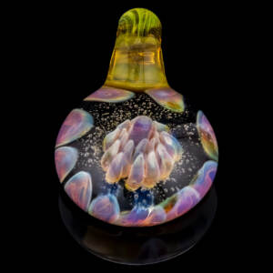 mucglass pendant purple glaskunst anhänger massiv (handmade in munich)