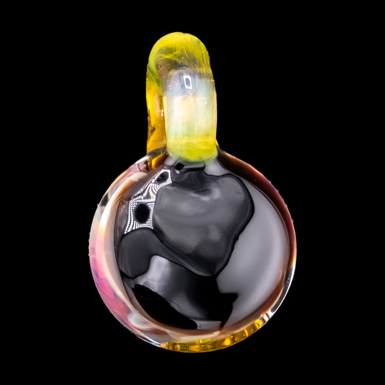 mucglass pendant purple glaskunst anhänger massiv (handmade in munich)