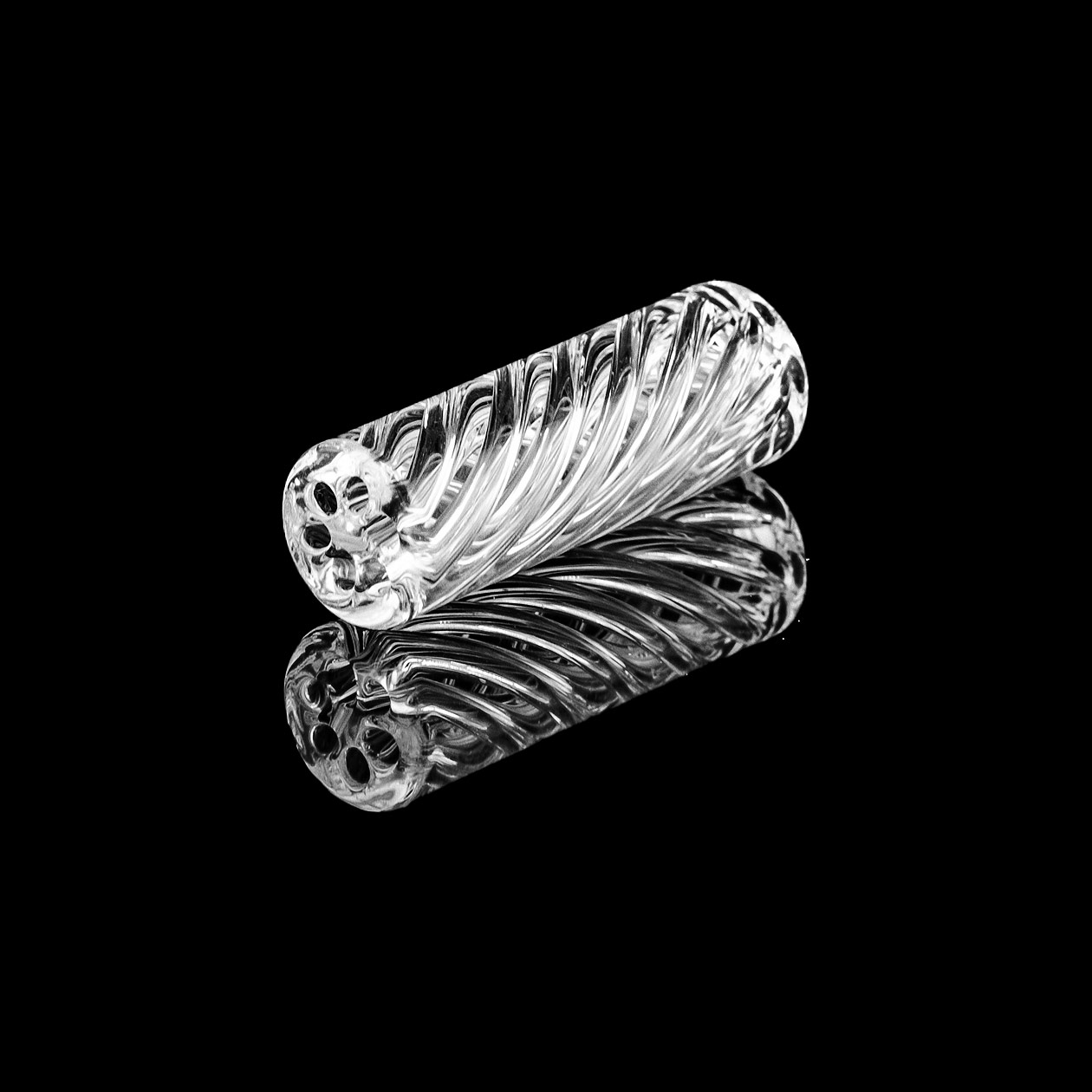 bavarian botanicals premium glastip "christel" 8 mm (l 25 mm) transparent/klar