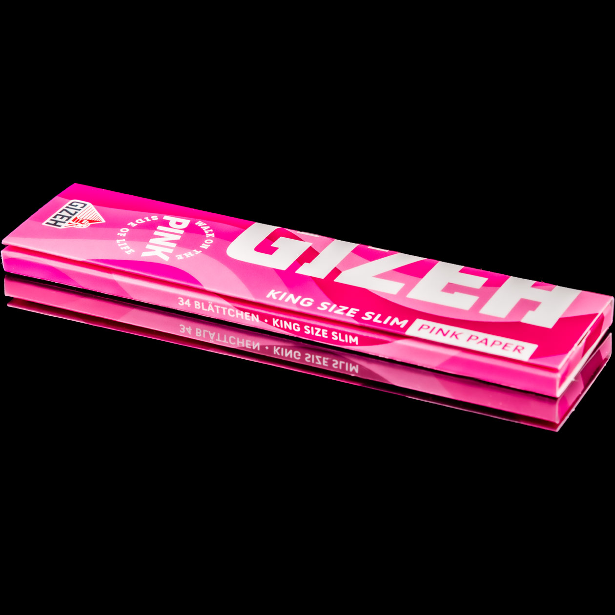 gizeh pink king size slim rolling papers rosa (heftchen á 32 blatt drehpapier)