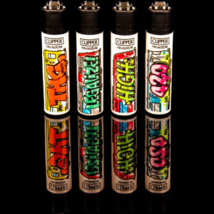 clipper® "420 trains" nachfüllbares feuerzeug (zufällige auswahl aus 4 designs)