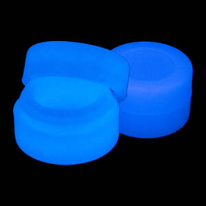 bavarian botanicals silikondöschen/ behälter (antihaft für Öle/wachse) glow in the dark 2 stück à 2 ml