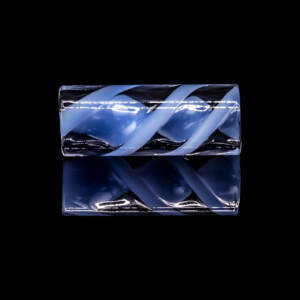 bavarian botanicals premium glastip "himmel der bayern" 12 mm babyblau/transparent