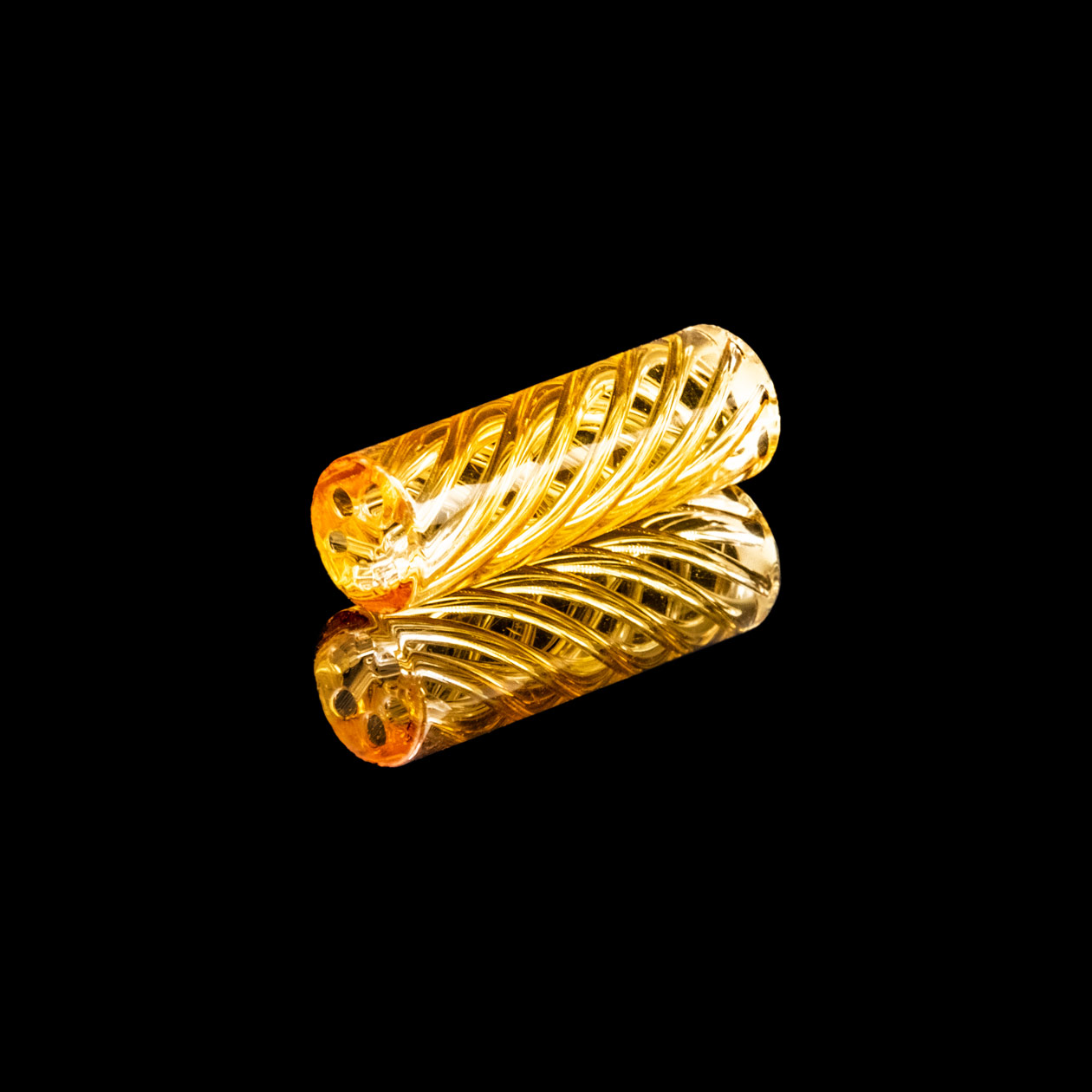 bavarian botanicals premium glastip “weizn ins gsicht” 8 mm (l 25 mm) gelb/transparent/verlauf