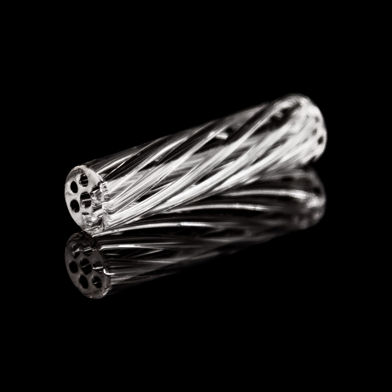 produkt 1333 bavarian botanicals premium glastip glasfilter 7mm transparent clear durchsichtig glass handmade spiralfilter