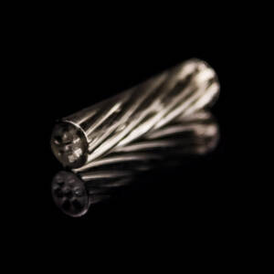 produkt 1345 bavarian botanicals premium glastip glasfilter 7mm grau smoked grey transparent clear durchsichtig glass handmade spiralen