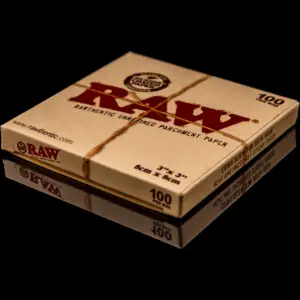 raw rawthentic unrefined parchment paper 100 blatt pergamentpapier 80 x 80 mm