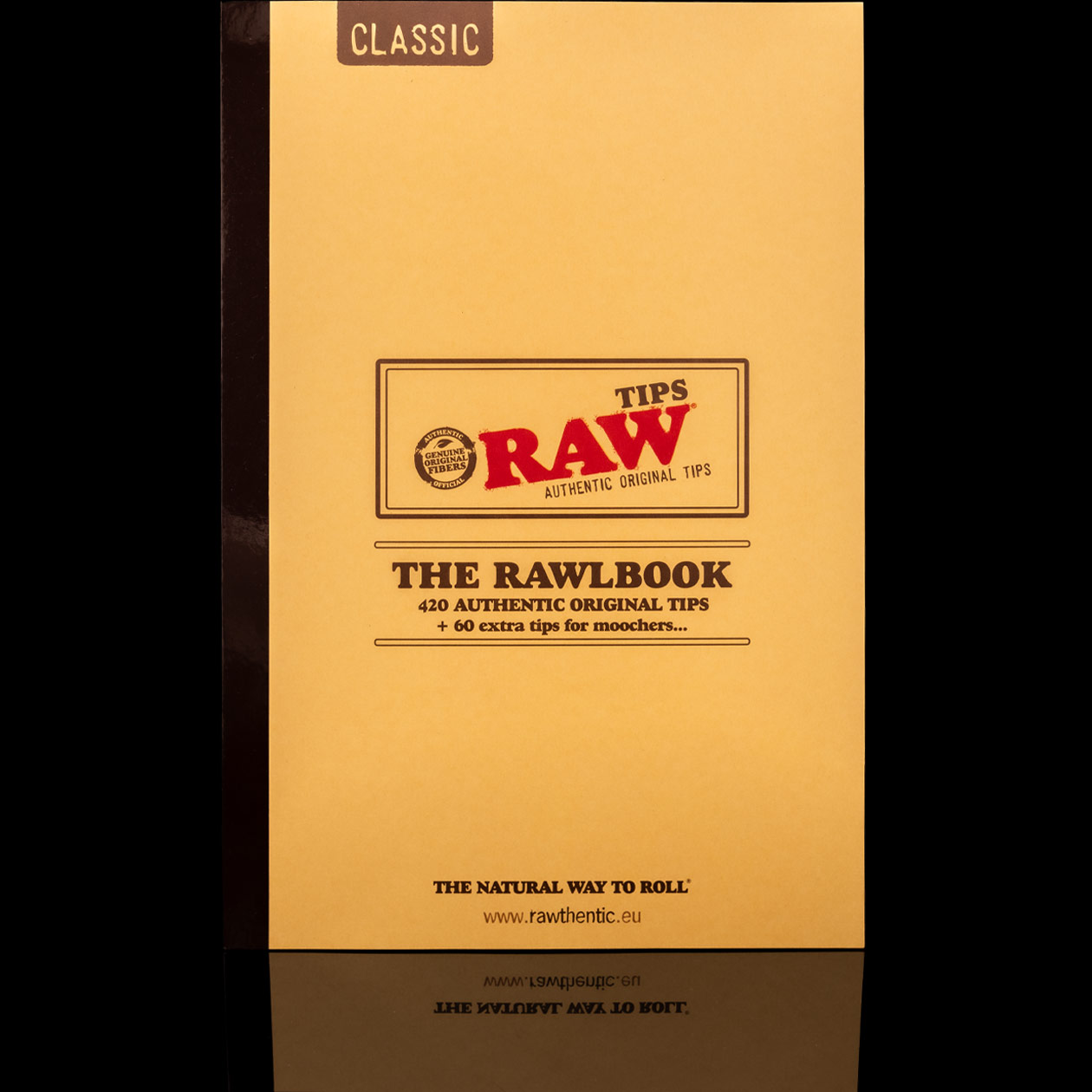 raw the rawlbook heft mit 480 classic filter tips (ungebleicht)