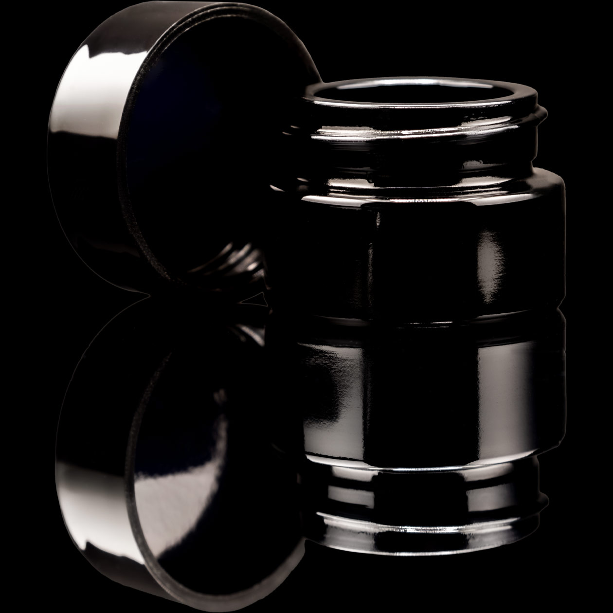 bavarian botanicals x miron jar/glastiegel 5 ml violettglas mit deckel ("rosin jar")