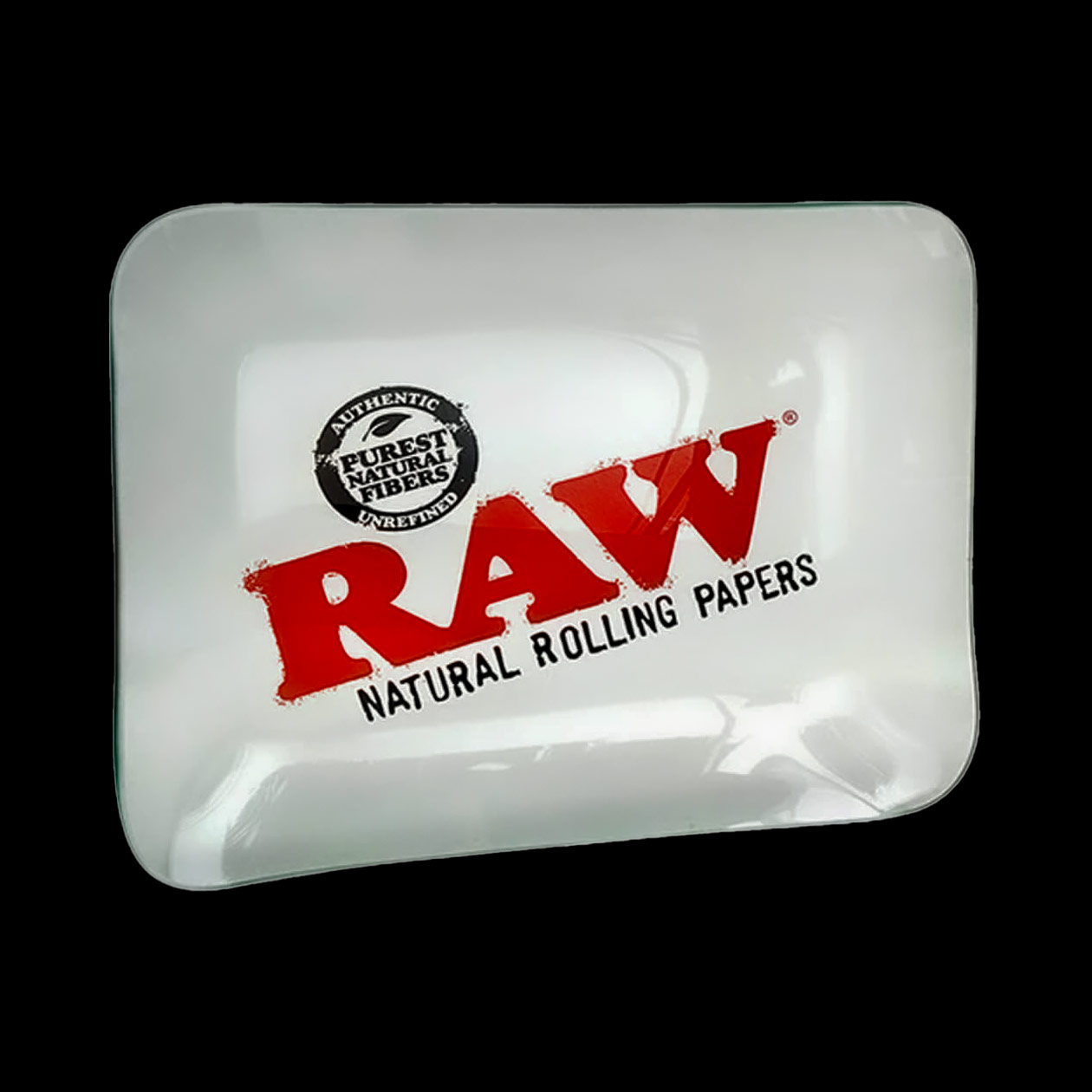 raw glass rolling tray small aus glas 160 x 215 x 45 mm limited edition