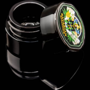 bavarian botanicals x miron jar/glastiegel 5 ml violettglas mit deckel ("rosin jar")