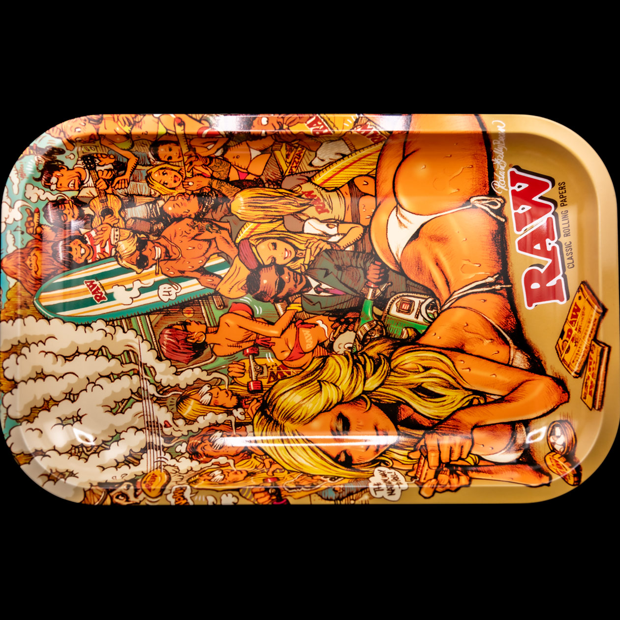 raw metal rolling tray donut size l 340 x 275 mm (kopie)