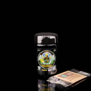 bavarian botanicals x miron weithalsdose aus violettglas (bis 60 g) inkl. 2 x boveda s8 62%