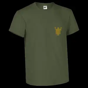 bavarian botanicals t shirt "bavarian kindl" mit stickerei olivgrün/gold unisex limited edition