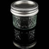 bavarian botanicals mason jar/einmachglas 120 ml transparent/silber mit 2 tlg. deckel