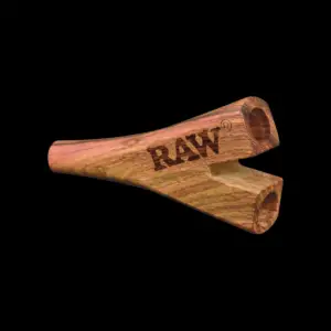 raw double barrel wooden cigarette holder aus holz (zweifachhalterung)