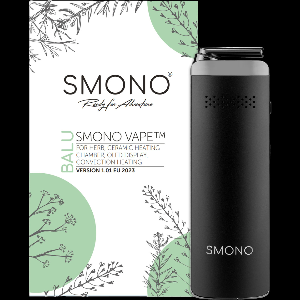 smono start v2 2025 vaporizer/verdamper für kräuter aluminium gehäuse usb c 220° c