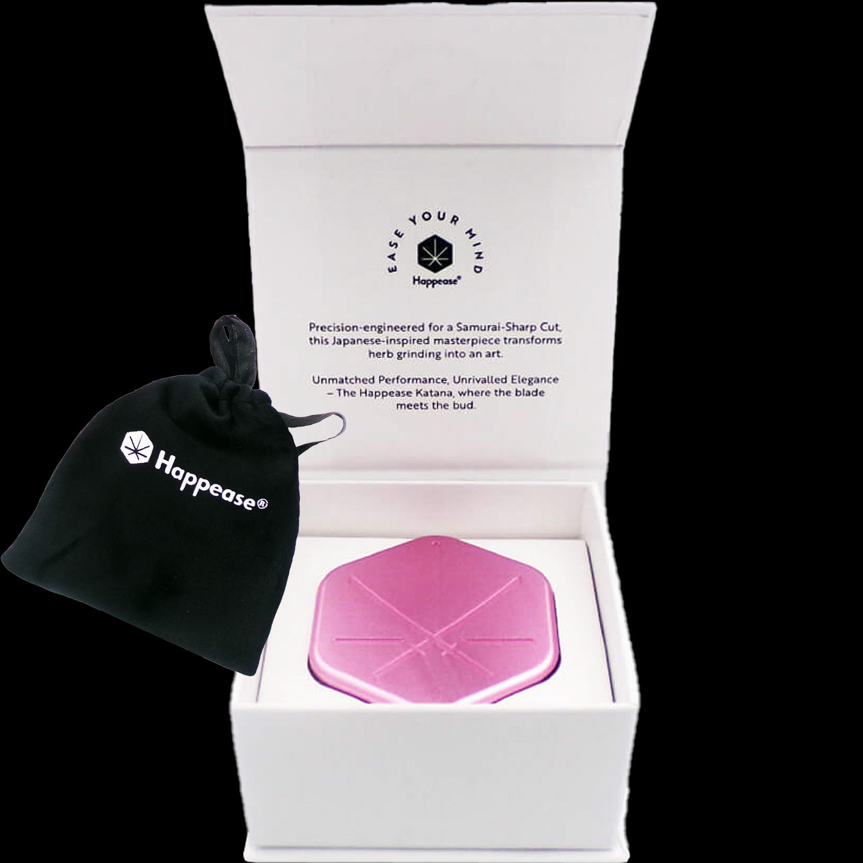 happease katana grinder 2 tlg. Ø 60 mm aluminium pink limited edition