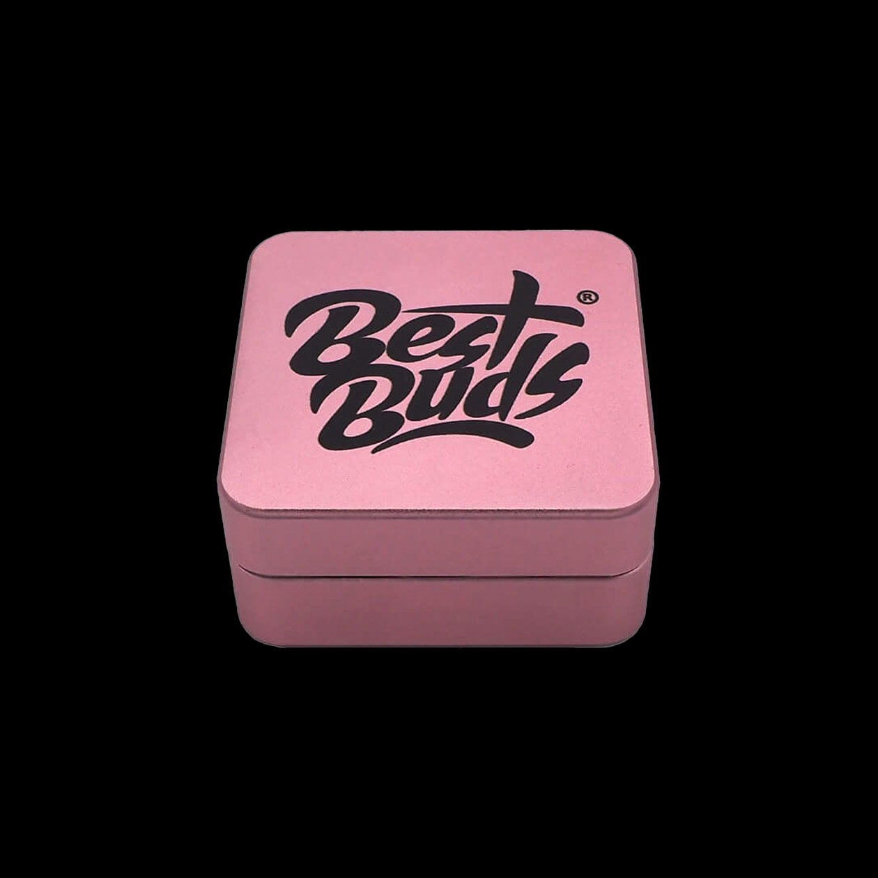 best buds square flat aluminium grinder flamingo 2 tlg. Ø 50 mm pink