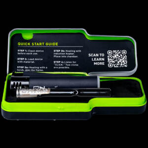 dynavap g3 verdampfer/vaporizer glas unibody/edelstahl cap im set mit clipper jet & metal case