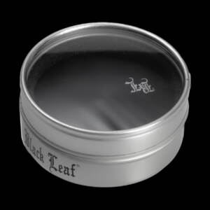 black leaf grinder 2 tlg. Ø 50 mm aluminium schwarz in metalldose