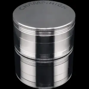 produkt 1827 champ high maxi grinder 10cm 100mm 4 tlg xxl riesengrinder crusher shredder big extra gross kraeutermuehle aluminium silber