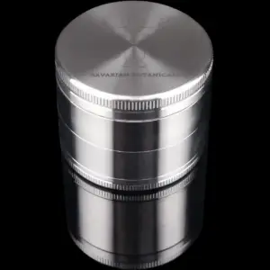 produkt 1844 bavarian botanicals edelstahlgrinder edelstahl gravur 63mm 4 tlg silber stainless steel crusher shredder kraeutermuehle edel